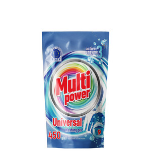 Universal washing gel for colored and white fabrics of Multi Power TM 450 g, doy-pack